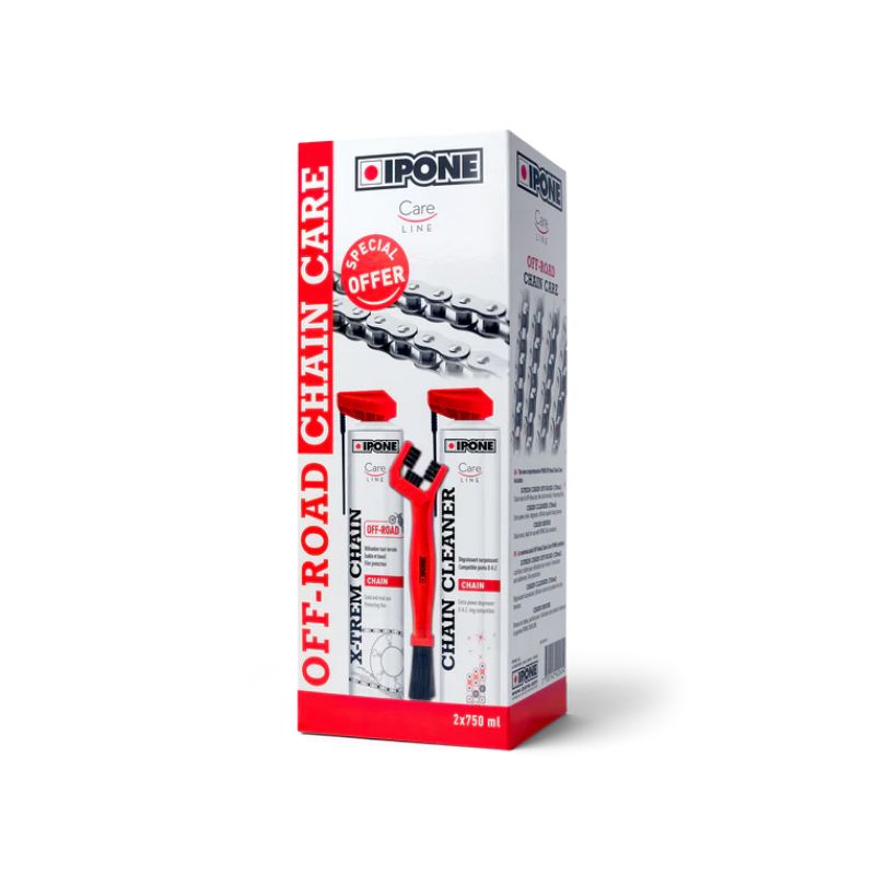 Kit Cadena Ipone (Lubricante + Limpiador + Cepillo)