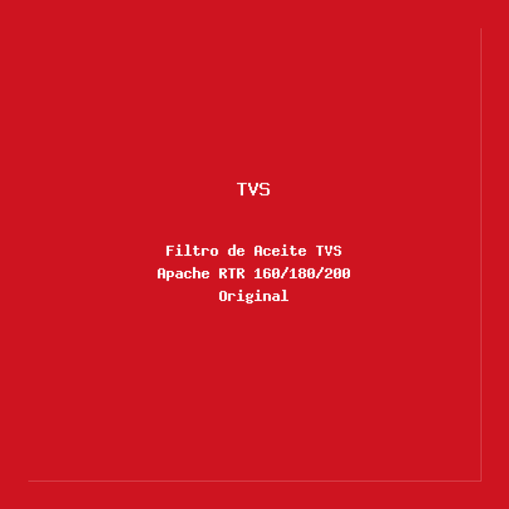 Filtro de Aceite TVS Apache RTR 160/180/200 Original