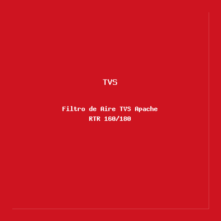 Filtro de Aire TVS Apache RTR 160/180